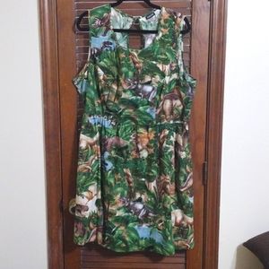 3x Dinosaur Dress